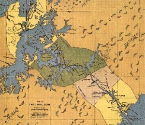 1915 Map of the Canal Zone