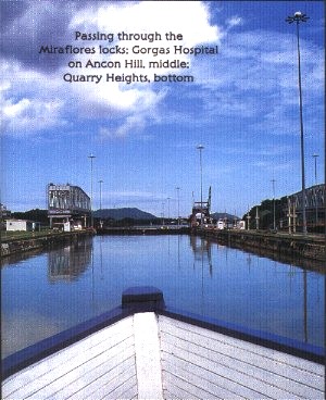 Passing through Miraflores Locks